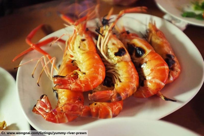 Grilled Shrimp, Phuket Beach Wedding
